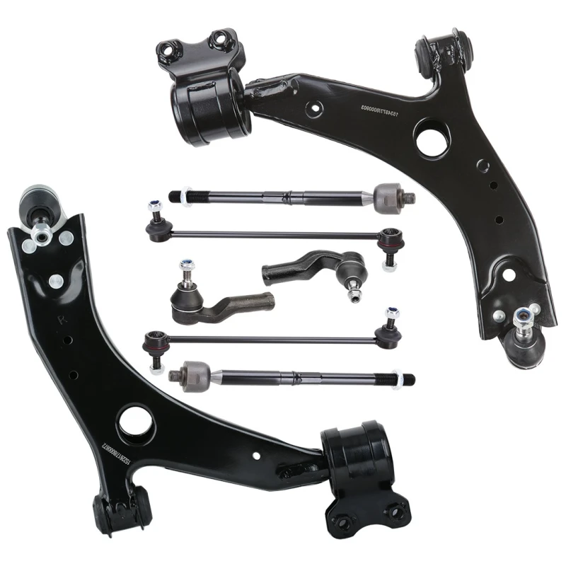 Image of RIDEX 2905L0037 Link Set, wheel suspension with rubber mount, Front Axle Steel Link Set,wheel suspension (2905)