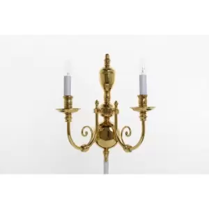 image of 28impex - Wall light Beveren Polished brass 2 bulbs 36cm