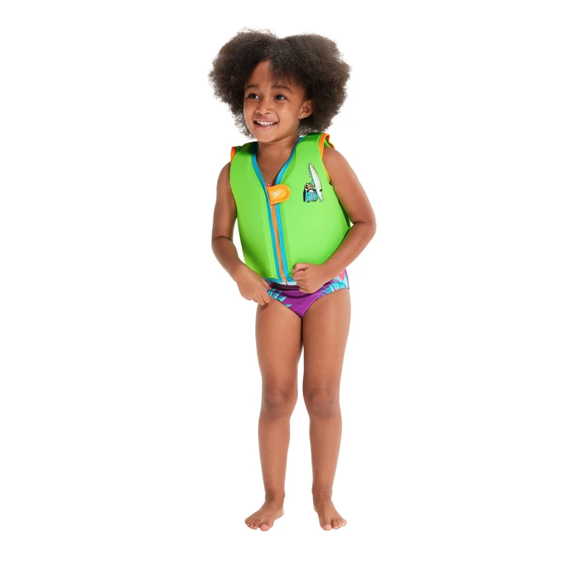 Image of Speedo Learn to Swim Float Vest - Green Green 1-2YR