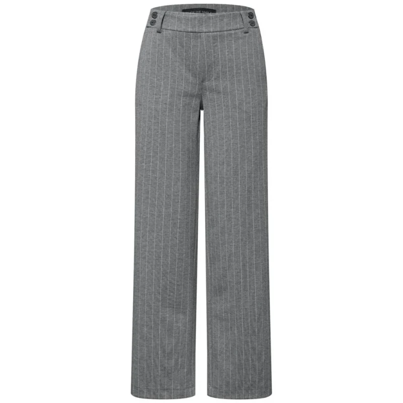 Image of cecil Womens straight trousers with fine stripes Cecil LTD QR Gris Female 38