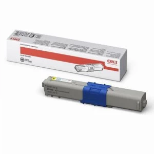 Image of OKI 44469722 Yellow Laser Toner Ink Cartridge