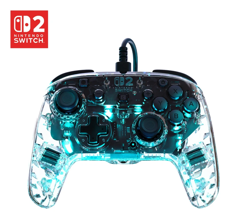 Image of Turtle Beach Afterglow Clear Wired RGB Gaming Controller. Officially l