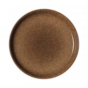 image of Denby Studio Craft Chestnut Coupe Dinner Plate