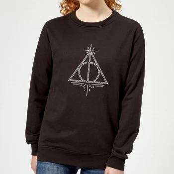 Image of Harry Potter Deathly Hallows Womens Sweatshirt - Black - XXL