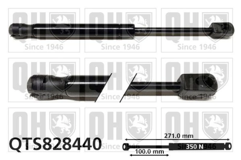Image of QUINTON HAZELL Tailgate strut QUINTON HAZELL QTS828440