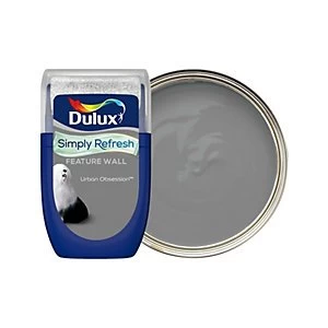 Image of Dulux Simply Refresh Feature Wall Urban Obsession Matt Emulsion Paint 30ml