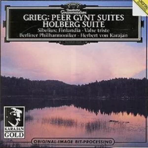 Image of Grieg Peer Gynt Suites Holberg Suite by Berliner Philharmoniker CD Album