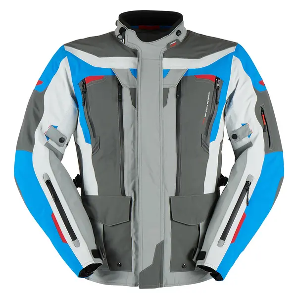 Image of Furygan Voyager Jacket Blue Gray Anthracite Size 3XL