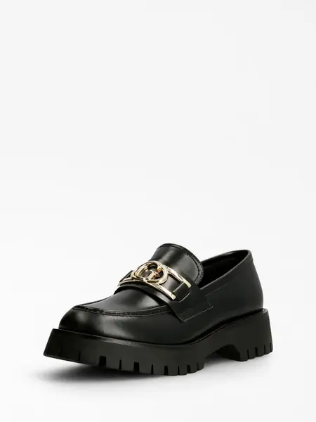 Image of Guess Ilary Real Leather Loafer 14625480 Black