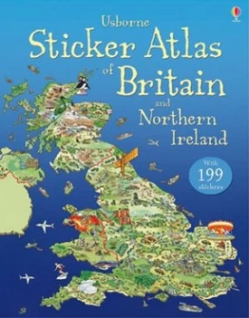 Image of Usborne Sticker Atlas of Britain and Northern Ireland by Colin King Paperback