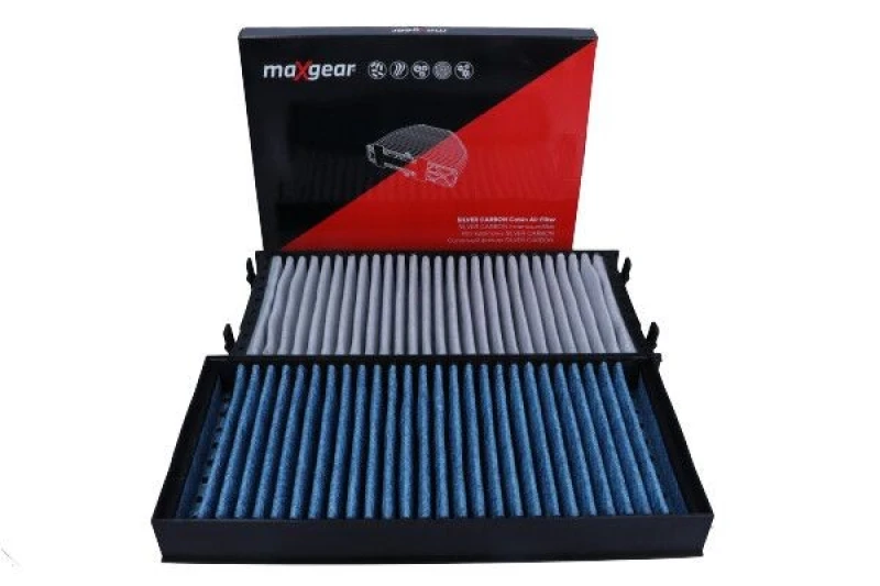 Image of MAXGEAR 26-1824 Pollen filter SILVER CARBON with anti-allergic effect Filter,interior air (424)