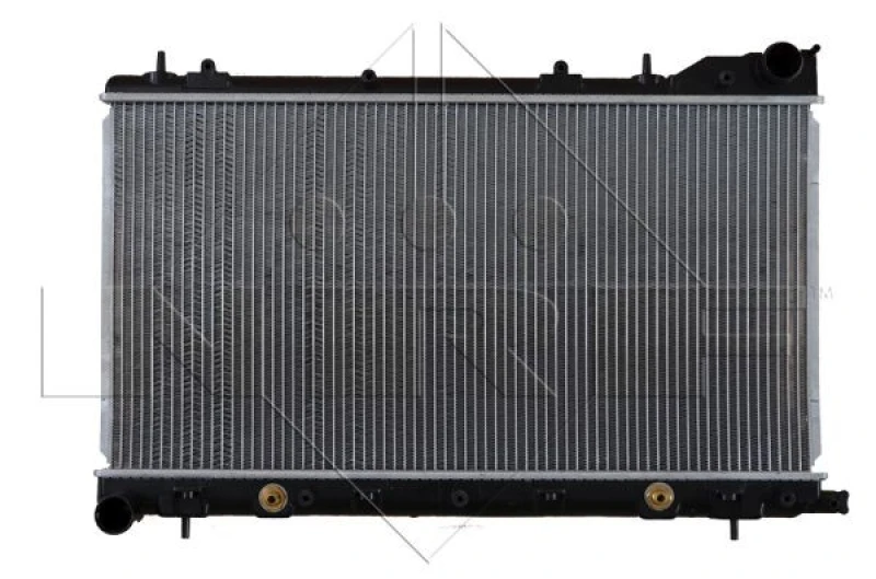 Image of NRF 53711 Engine radiator EASY FIT Brazed cooling fins, Aluminium, with pipe Aluminium Radiator,engine cooling (470)