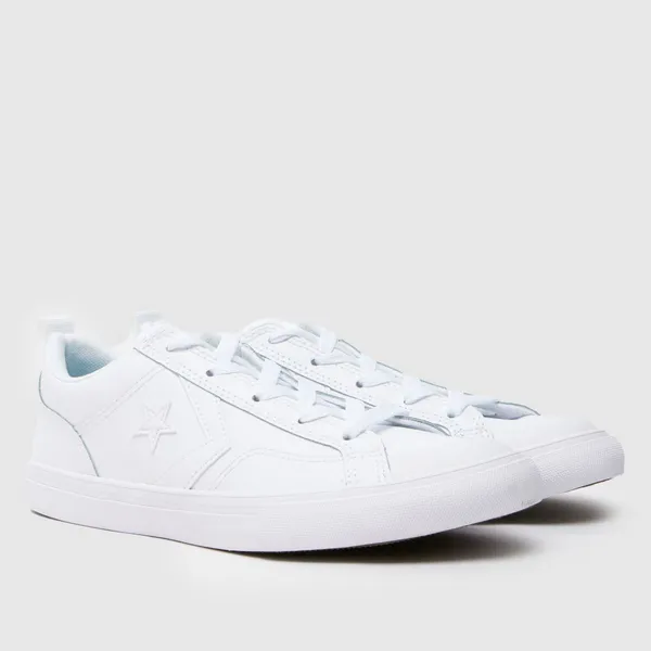 Converse white pro blaze lo Youth trainers White UK 3 (EU 35½)