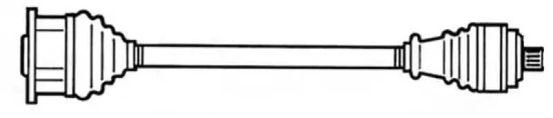 Image of ERA Benelux DA60748 Drive shaft Front Axle Right, for vehicles with ABS Drive Shaft (13)