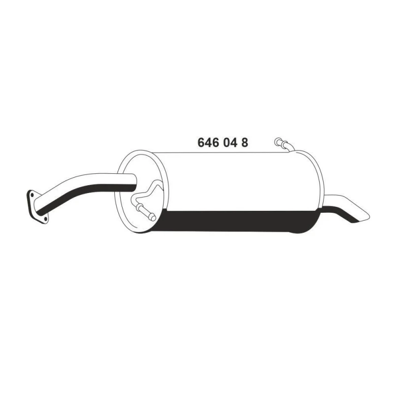 Image of ERNST 646048 Rear silencer End Silencer (3437)