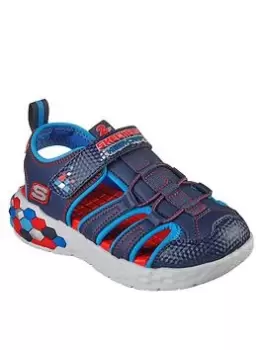 Image of Skechers Boys Mega-splash 2.0 Fisherman Sandal, Navy, Size 4 Older