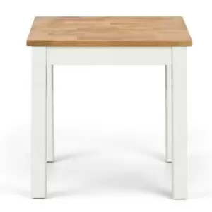 image of Julian Bowen Coxmoor Lamp Table White & Oak