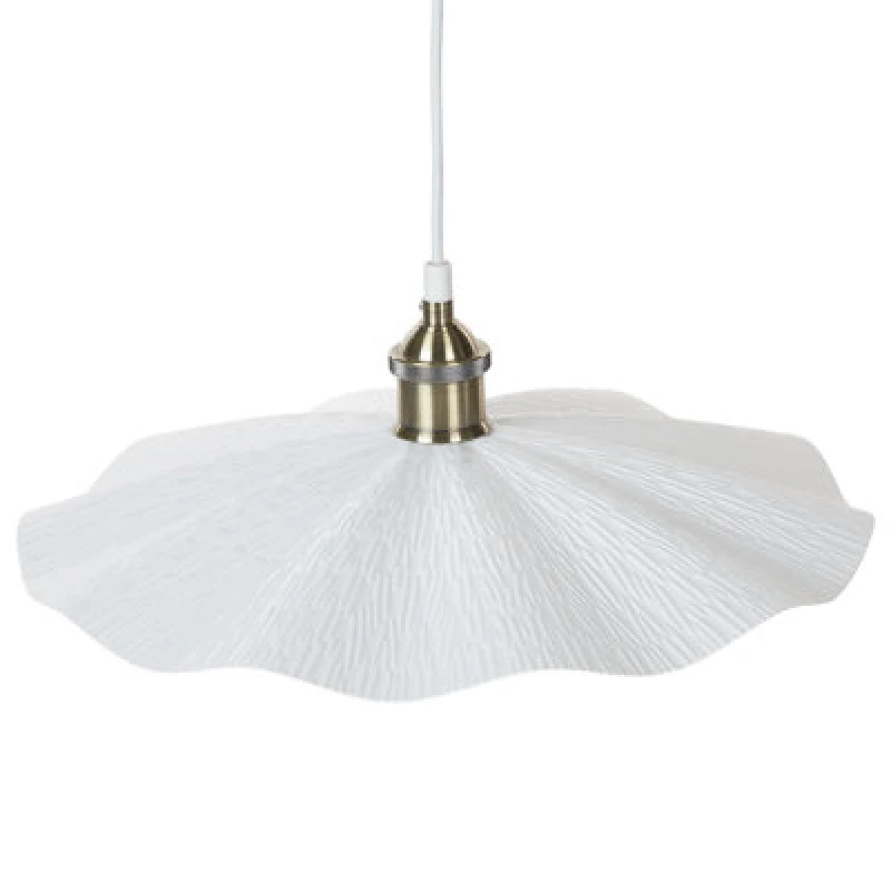 Image of Beliani Pendant Lamp Phils Metal White