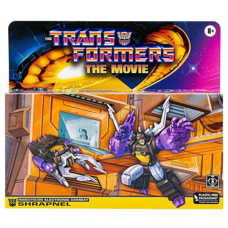 Image of Transformers Toys Retro G1 Shrapnel Converting Action Figure (5.5”)