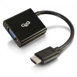 image of C2G 80500 video cable adapter 0.2 m HDMI VGA (D-Sub) Black