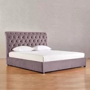 Image of Envisage Trade - Kelist Upholstered Beds - Plush Velvet, Small Double Size Frame, Pink - Pink