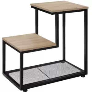 Image of TecTake Halifax Bedside Table - Brown