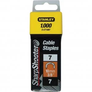 Stanley Type 7 Cable Staples 11mm Pack of 1000