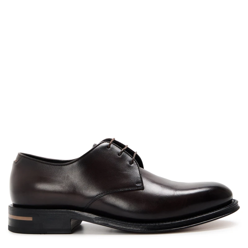 Image of Boss Mens Terry Derby Shoes Dark Brown male 7.5 (41.5)