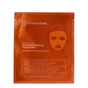 image of Dr. Dennis Gross Skincare Vitamin C Lactic Biocellulose Brightening Treatment Mask