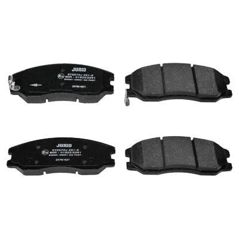 Image of JURID 572570J Brake pad set with acoustic wear warning, without accessories Brake Pad Set,disc brake (402)