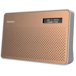 image of Goodmans Canvas DAB & FM Radio - Copper