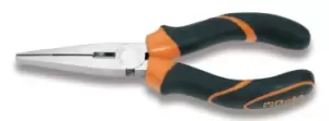 Image of Beta Tools 1162BM Long Flat Knurled Nose Pliers Bi-Material 160mm 011620036