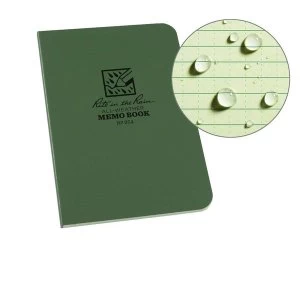 image of Rite in the Rain Memo Book Side Bound Field Flex Cover 3.5 x 5" Green