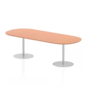 Image of Italia 2400mm Poseur Boardroom Table Beech Top 725mm High Leg