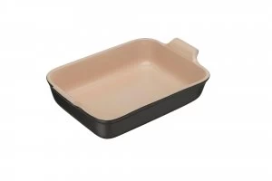 Image of Le Creuset heritage rectangular dish 26cm satin Black