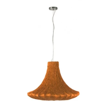 image of Linea Verdace Lighting - Linea Verdace Canthare Pendant Ceiling Light Orange Silk