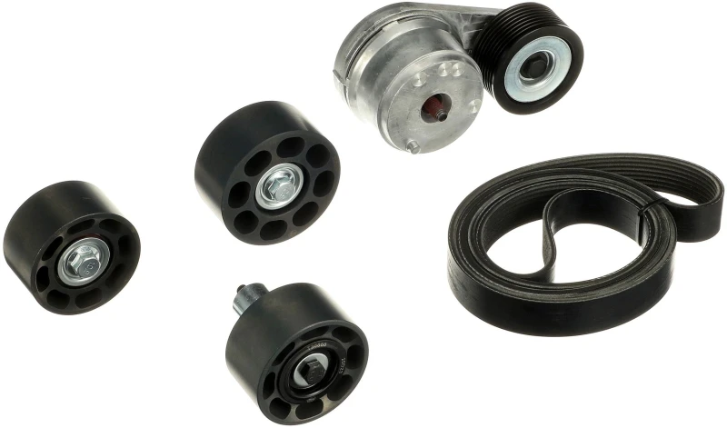 Image of GATES K018PK2028HD V-ribbed belt set FleetRunner Micro-V V-Ribbed Belt Set (542)