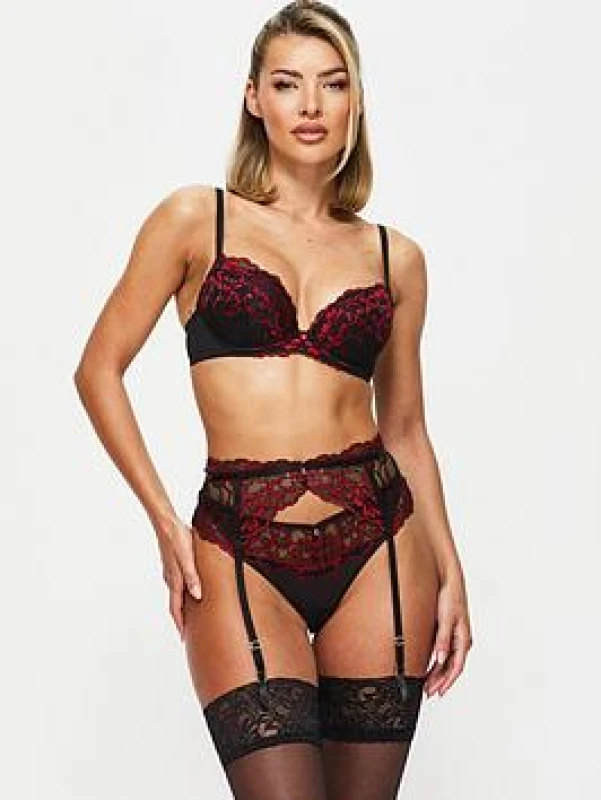 Image of Ann Summers Womens Sexy Lace Suspender Belt Size: 2XL Multicolor Female 2XL