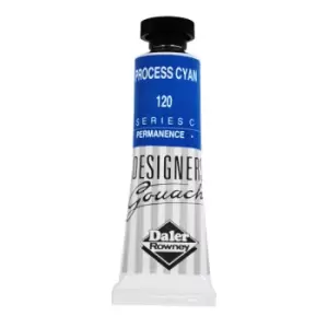 Image of Daler-Rowney 136005120 Designers' Gouache Paint 15ml Process Cyan