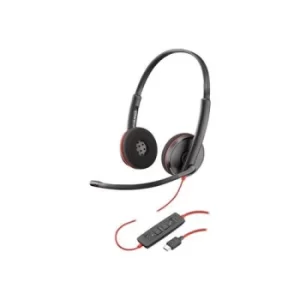 Image of Poly Blackwire C3220 USB C Wired Binaural Headset Single Unit Noise Isolating Boom Microphone Compatible with Mac and Windows