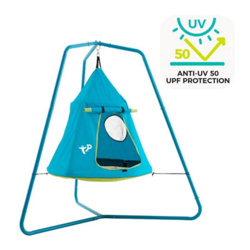 Image of TP Toys Tp Ufo Den & Metal Swing Frame With Mesh Window & Bungee Sway