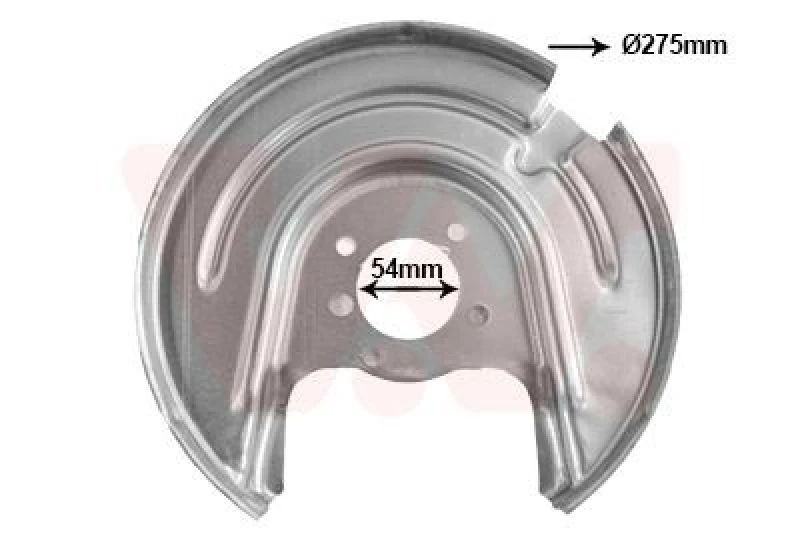 Image of VAN WEZEL Brake disc backing plate VAN WEZEL 7624373