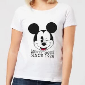 Image of Disney Mickey Mouse Since 1928 Womens T-Shirt - White