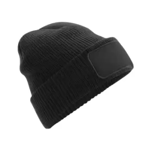 Image of Beechfield Unisex Adults Thinsulate Printer Beanie (One Size) (Black)