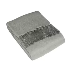 Image of Chiltern Tasselled Throw Grey