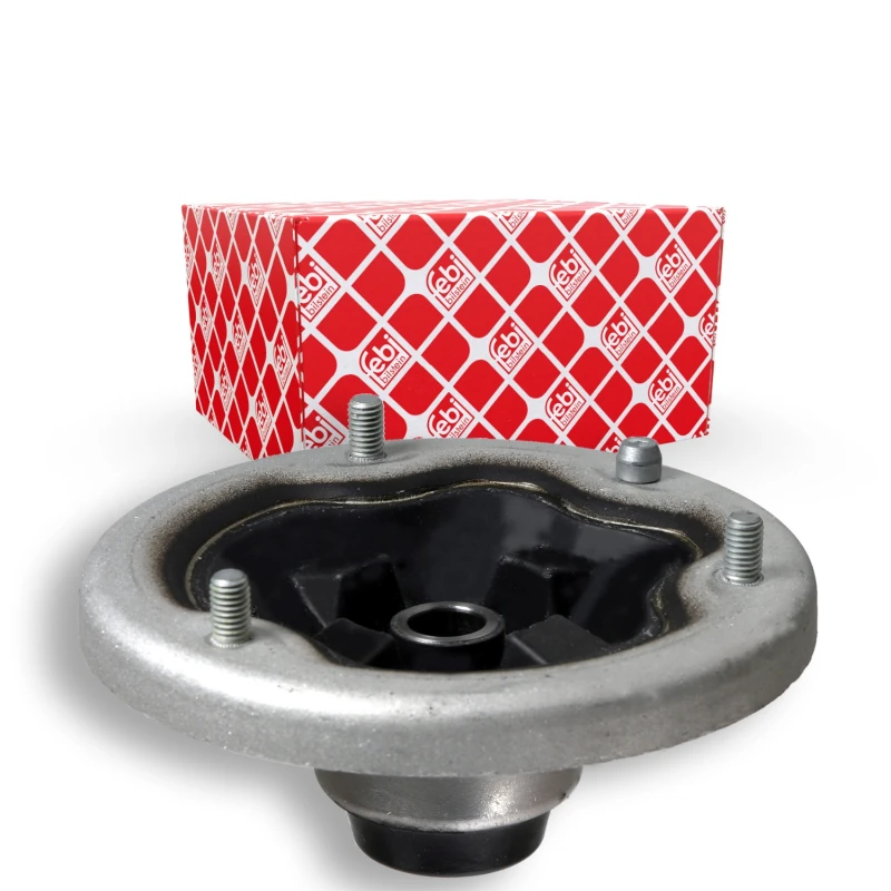 Image of FEBI BILSTEIN 21101 Top strut mount Front Axle, without ball bearing Elastomer Suspension Strut Support Bearing (1180)