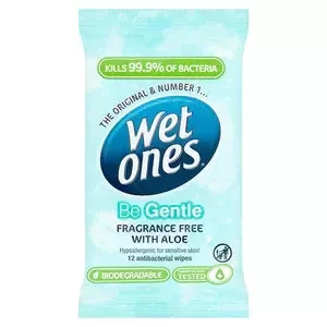 Image of Wet Ones Be Gentle Biodegradable 12Pk Wipes