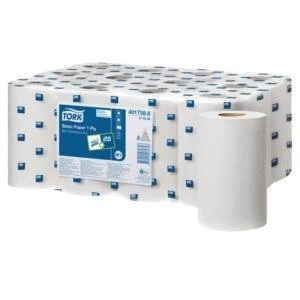 Original Tork Mini Centrefeed Tissue Rolls 194mm x 120m 1 Ply 1 x Pack of 12