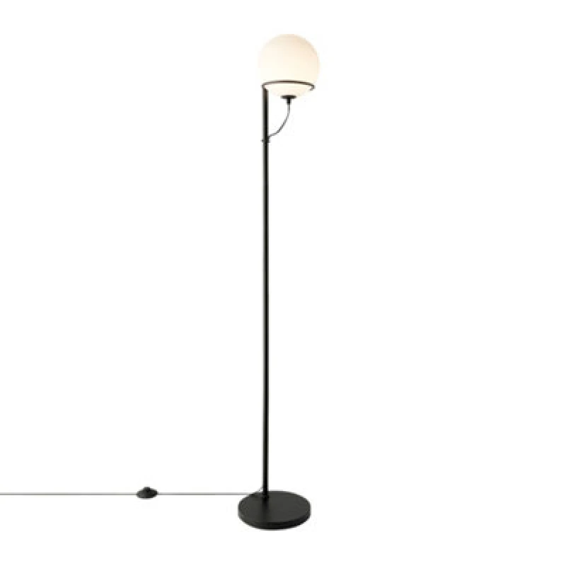 Image of Nordlux Modern Indoor Floor Lamp Black Glass G9 Diffused - Mains Powered, IP20 Black Unisex