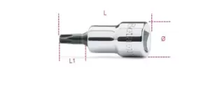 Image of Beta Tools 910TX 3/8" Square Drive Torx Bit Socket Driver T15 009100519